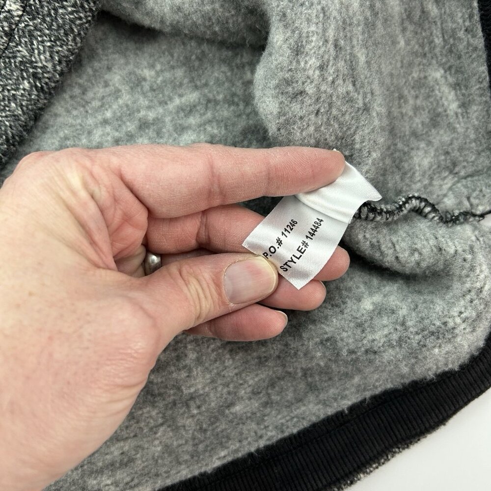 Carbon 2 Cobalt 1/4 Zip Sweater Men’s M Black Gray Knit Soft Fleece Lined - Picture 9 of 11